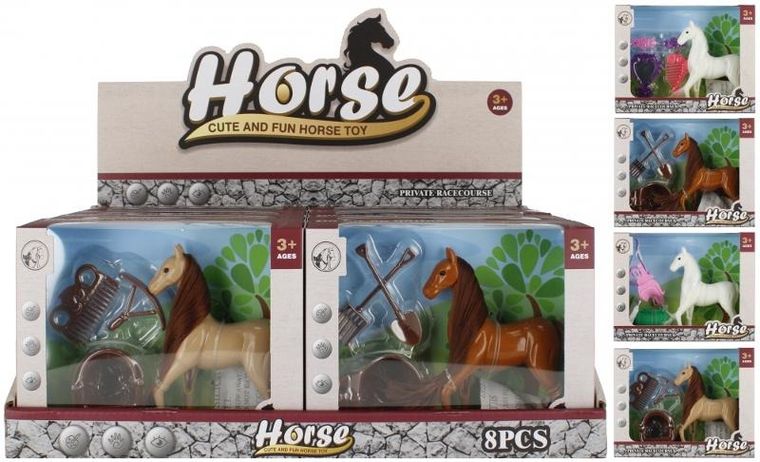 Mega Creative, koń, figurka z akcesoriami, 12 cm