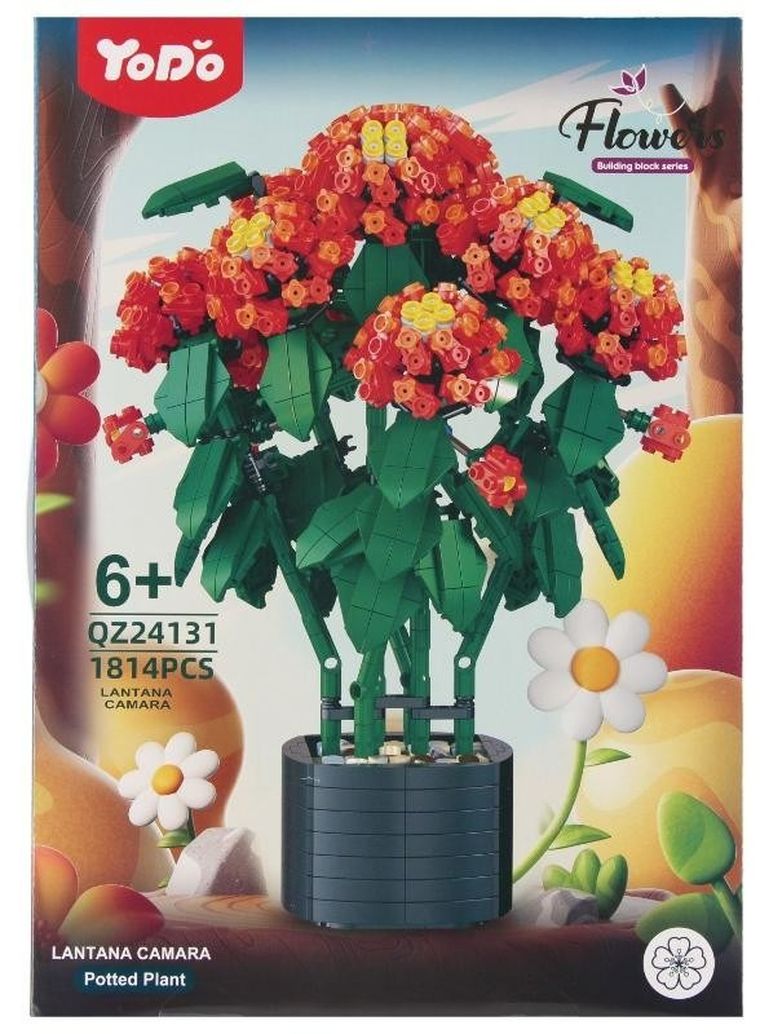 Mega Creative, Kwiaty, klocki konstrukcyjne, 1814 elementów