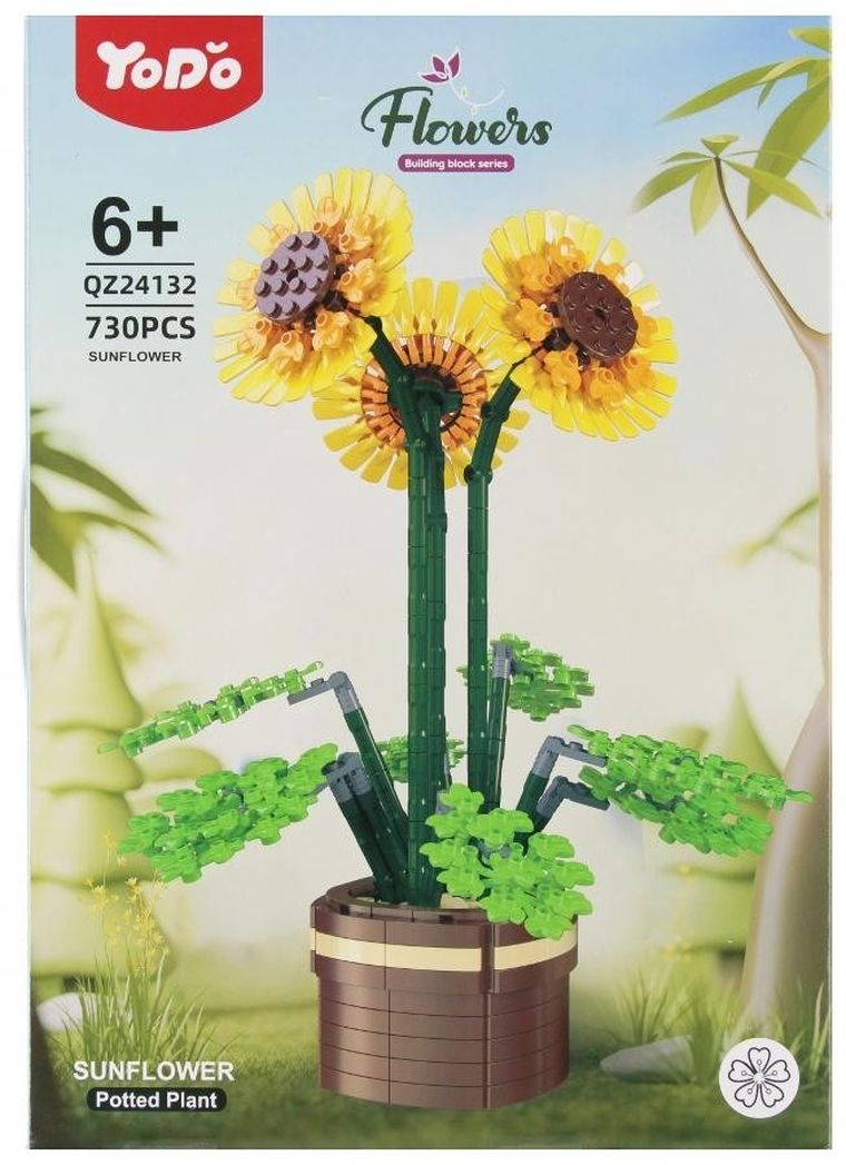 Mega Creative, Kwiaty, klocki konstrukcyjne, 730 elementów