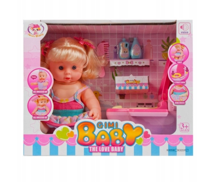 Mega Creative, lalka bobas z akcesoriami, 25 cm