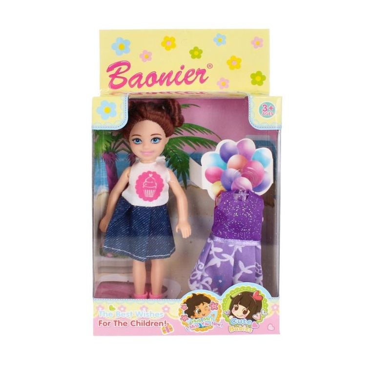 Mega Creative, lalka w ubranku, z akcesoriami, 15 cm