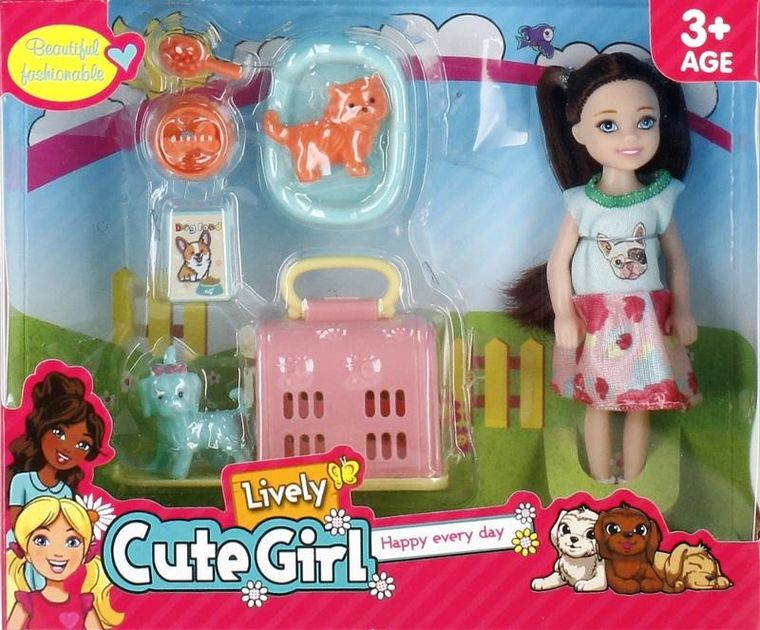 Mega Creative, lalka z akcesoriami, 14 cm