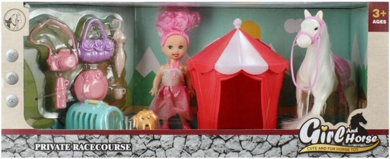 Mega Creative, lalka z akcesoriami, konik, 9 cm