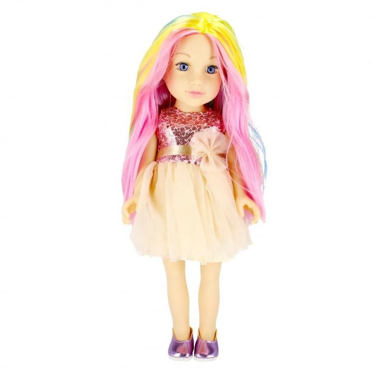 Mega Creative, lalka z kolorowymi włosami, 45 cm