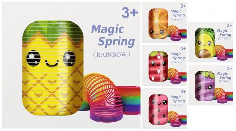 Mega Creative, magiczna sprężyna, owoce, 1 szt.