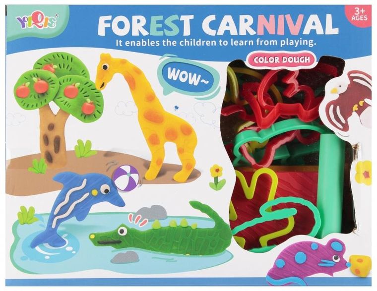 Mega Creative, masa plastyczna z akcesoriami, safari