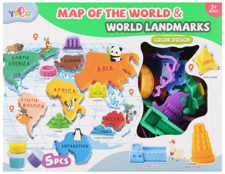 Mega Creative, masa plastyczna z akcesoriami, świat