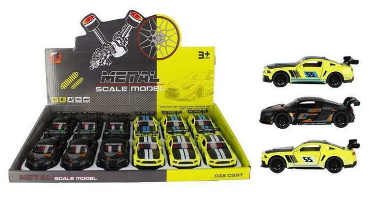 Mega Creative, metalowy pojazd wyścigowy, 13 cm, 1 szt.