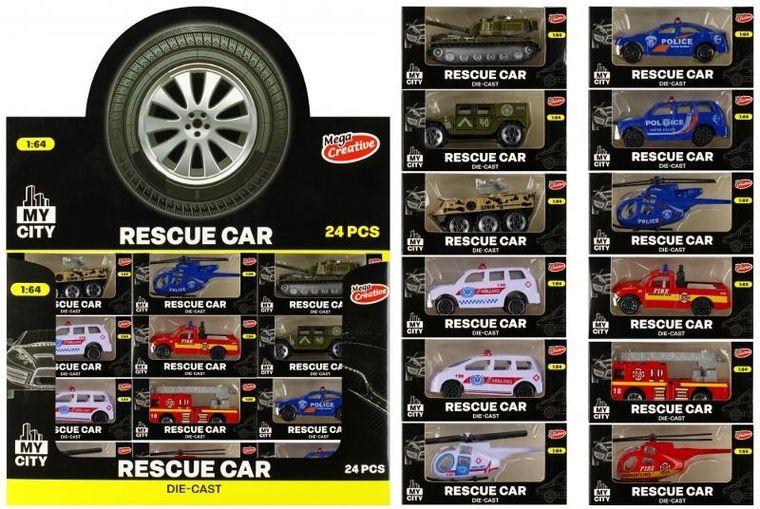 Mega Creative, Moje Miasto, metalowy pojazd ratunkowy