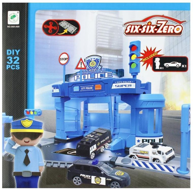 Mega Creative, parking policyjny z akcesoriami