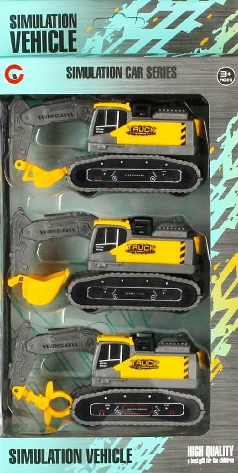 Mega Creative, pojazdy budowlane, 3 szt.