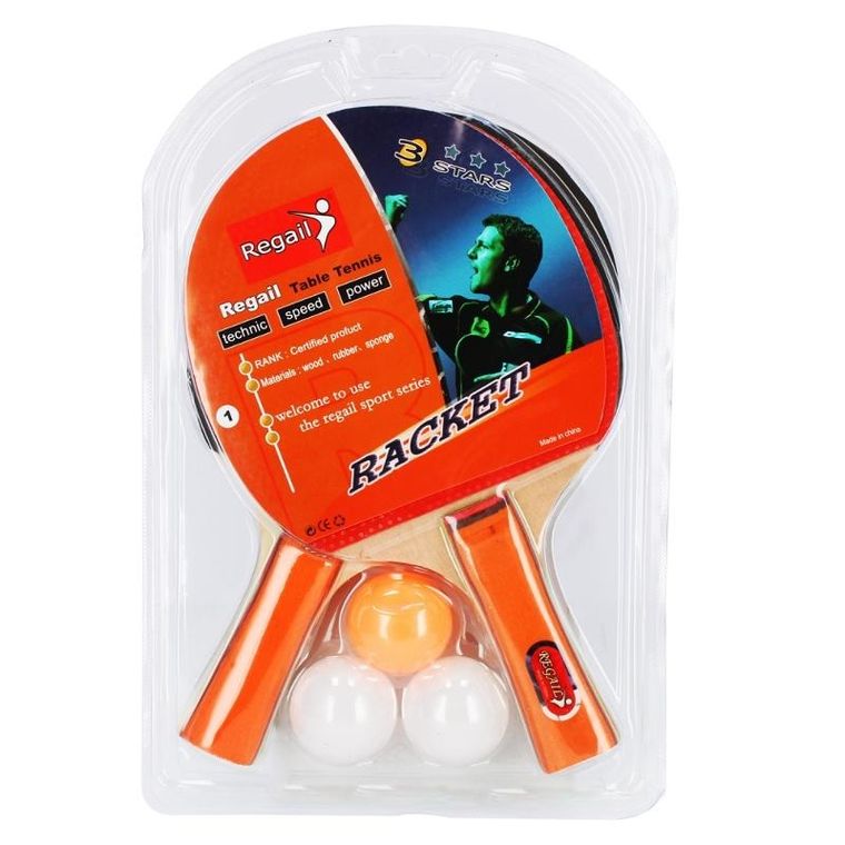 Mega Creative, rakietki do ping-ponga, piłeczki, 3 szt.