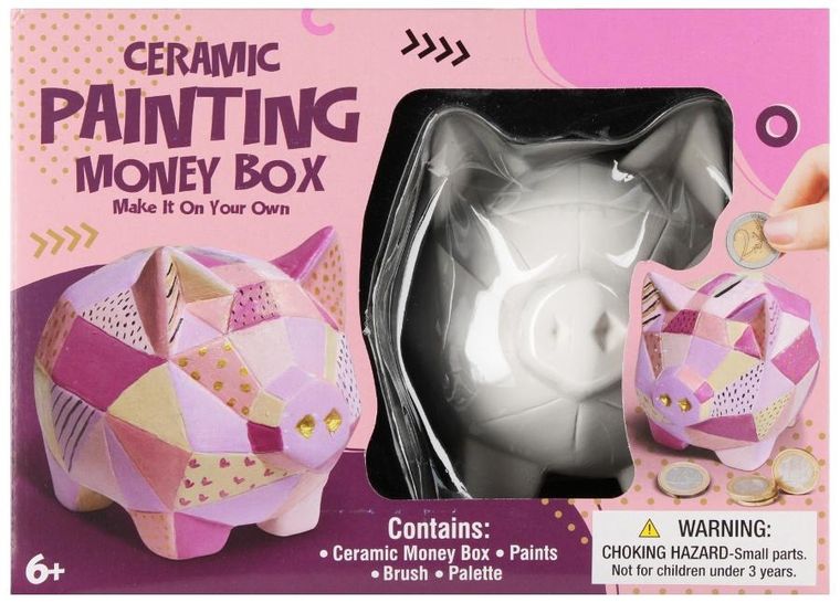 Mega Creative, skarbonka do malowania, świnka