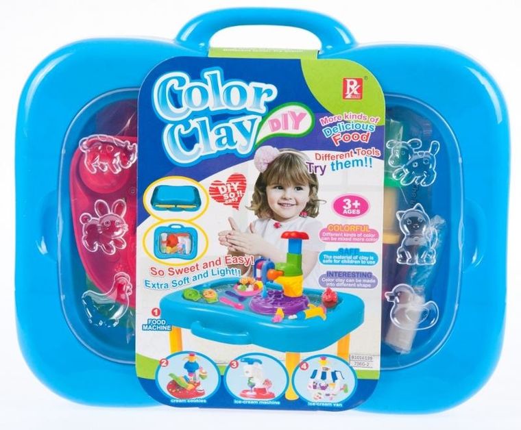 Mega Creative, stolik z masą plastyczną i akcesoriami