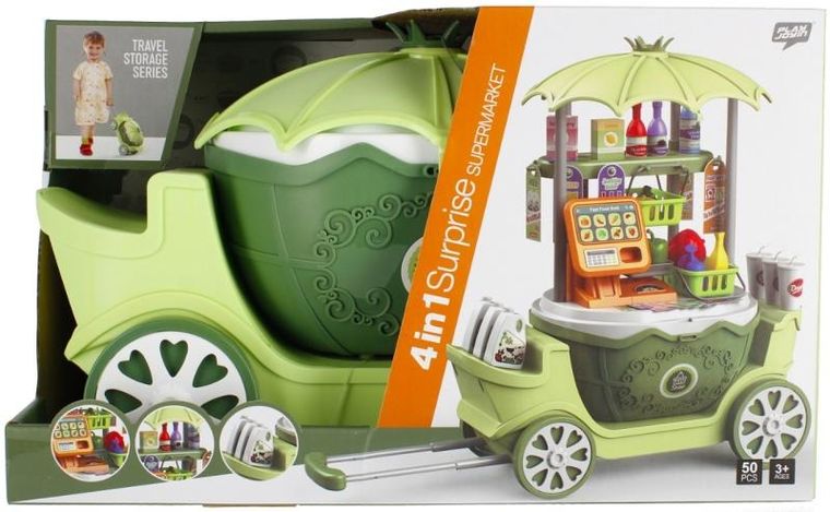 Mega Creative, supermarket z akcesoriami, walizka