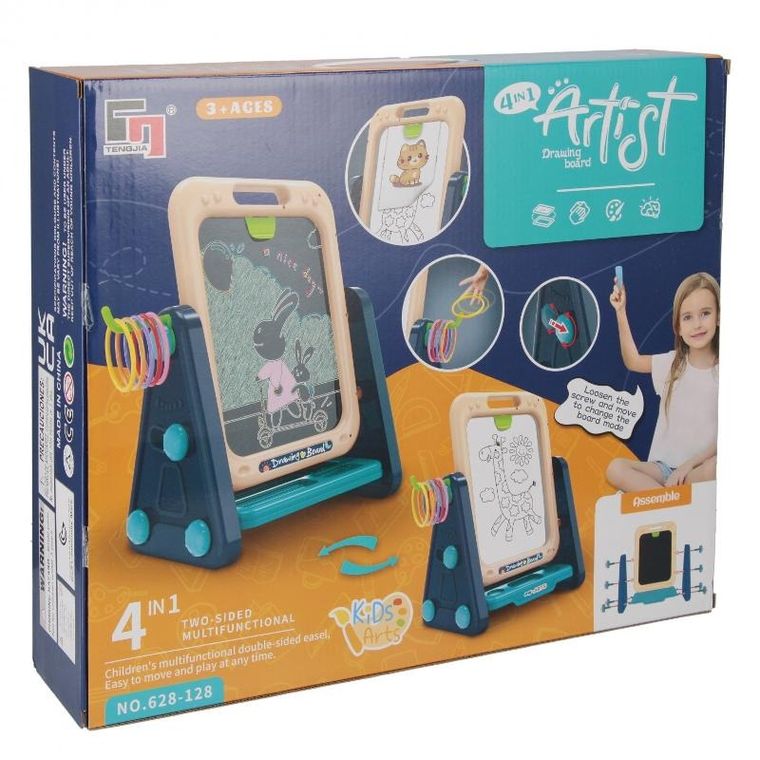 Mega Creative, tablica magnetyczna z akcesoriami, stojąca, 4w1