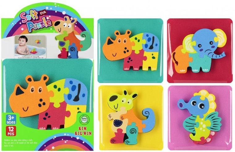 Mega Creative, układanka piankowa, puzzle, 14-14 cm