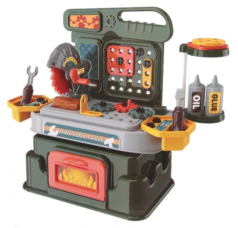 Mega Creative, warsztat, stół z narzędziami, 46 elementów