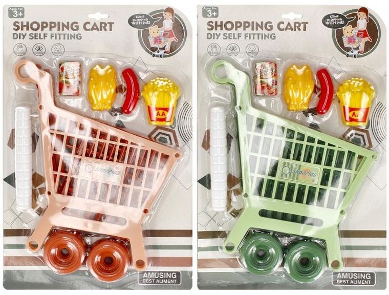 Mega Creative, wózek supermarket z akcesoriami