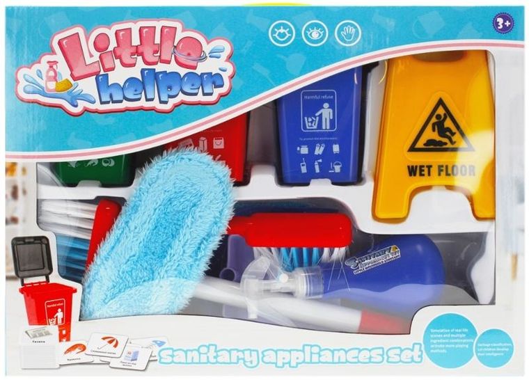 Mega Creative, zestaw do sprzątania, segregacja śmieci