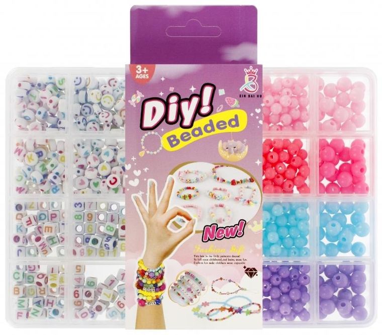Mega Creative, zestaw koralików do nawlekania
