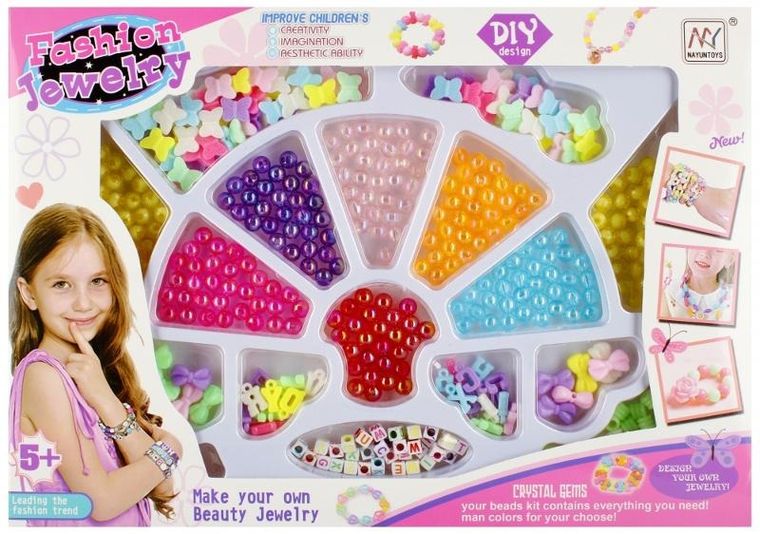 Mega Creative, zestaw koralików do nawlekania