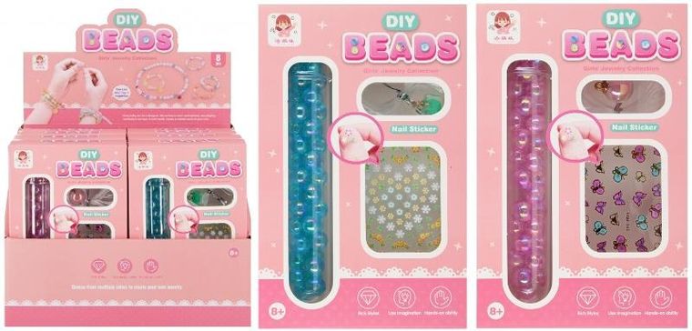 Mega Creative, zestaw koralików do nawlekania