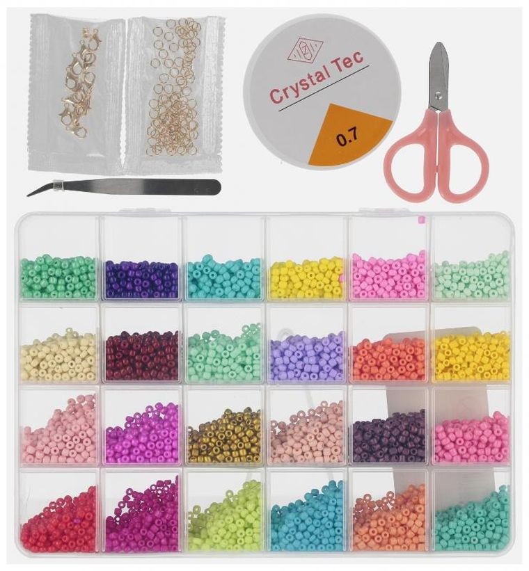 Mega Creative, zestaw koralików do robienia biżuterii