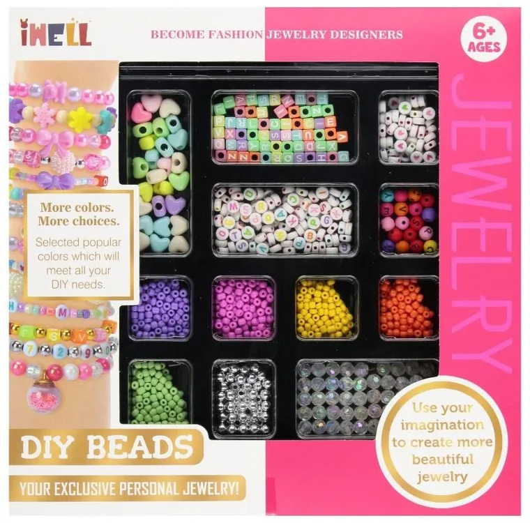Mega Creative, zestaw koralików do robienia biżuterii