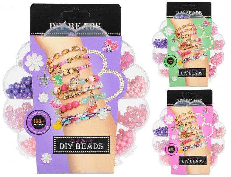 Mega Creative, zestaw koralików do towrzenia biżuterii