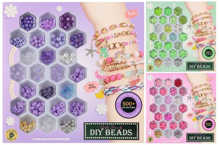 Mega Creative, zestaw koralików do towrzenia biżuterii