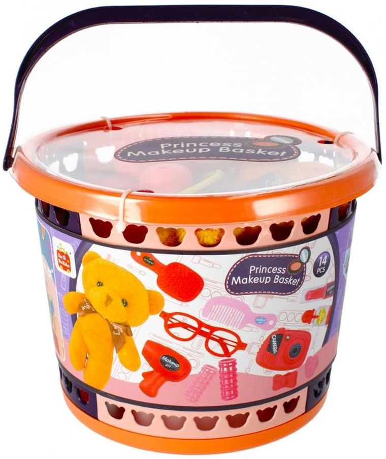 Mega Creative, zestaw piękności, miś w koszyku