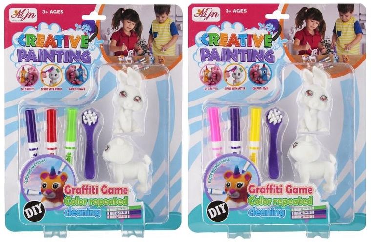 Mega Creative, zwierzątka do malowania, zestaw artystyczny