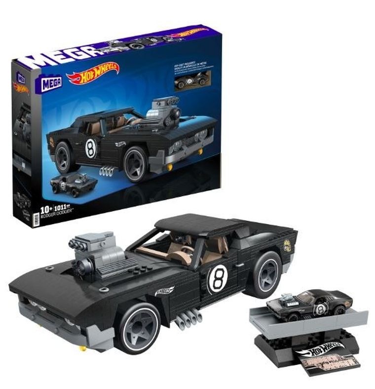 MEGA Hot Wheels, Rodger Dodger, klocki, 1011 elementów