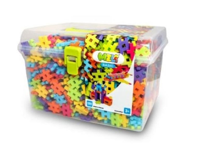 Meli, Basic, klocki, travel box, 1000 elementów