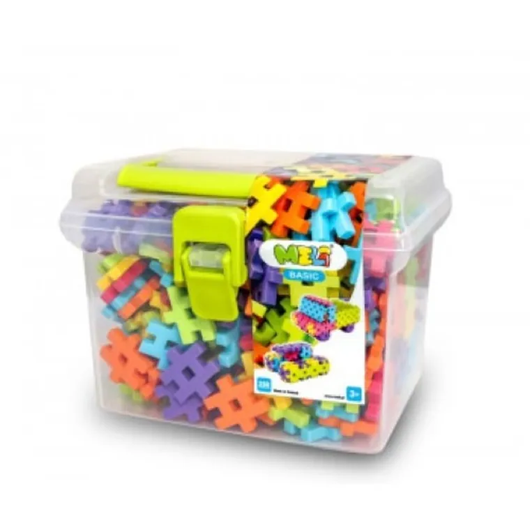 Meli, Basic, klocki, travel box, 250 elementów