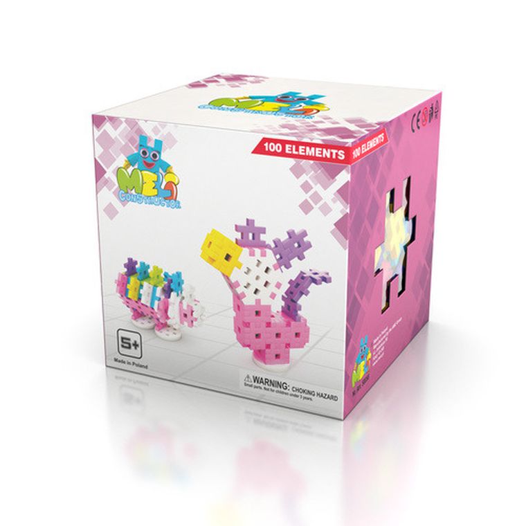 Meli, Constructor Girls, klocki konstrukcyjne, 100 elementów