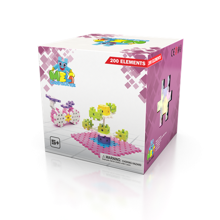 Meli, Constructor Girls, klocki konstrukcyjne, 200 elementów