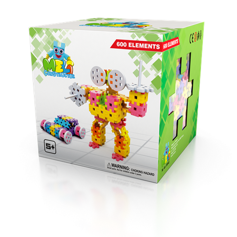 Meli, Constructor, klocki konstrukcyjne, 600 elementów