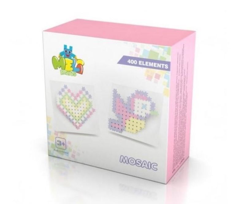 Meli, klocki, pastelowe, 400 elementów