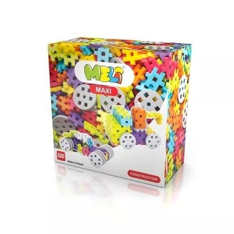 Meli, Maxi Constructor, klocki, 220 elementów