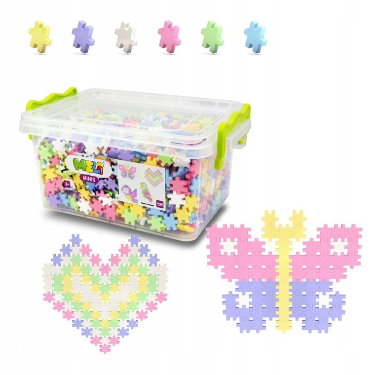 Meli, Minis, klocki, Pastel, 1400 elementów