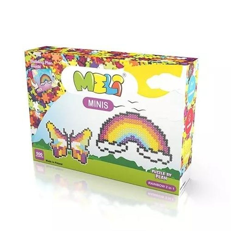 Meli, Minis, klocki, Rainbow, 2w1