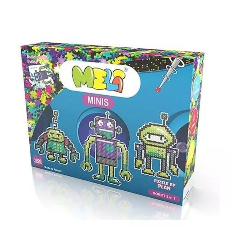 Meli, Minis, klocki, Robot, 3w1