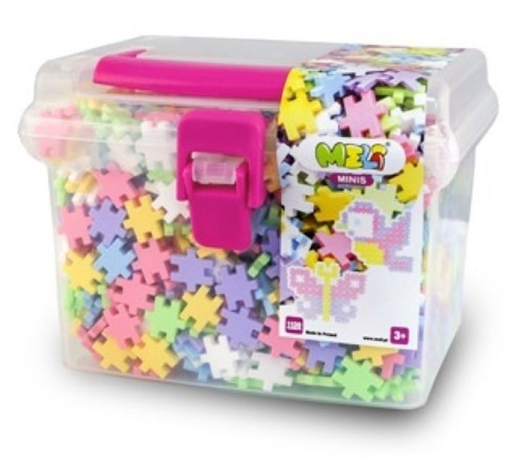 Meli, Pastel Travel Box, klocki, 1100 elementów