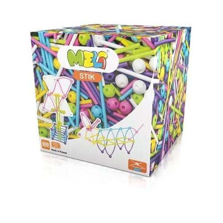 Meli, Stik, klocki, Pink, 600 elementów