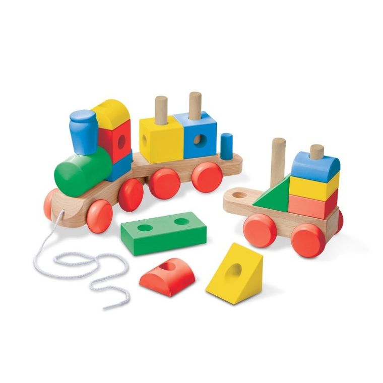 Melissa & Doug, Jumbo, drewniany pociąg do ciągania