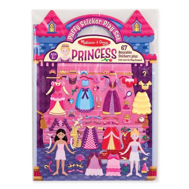 Melissa & Doug, Księżniczka, naklejki wypukłe