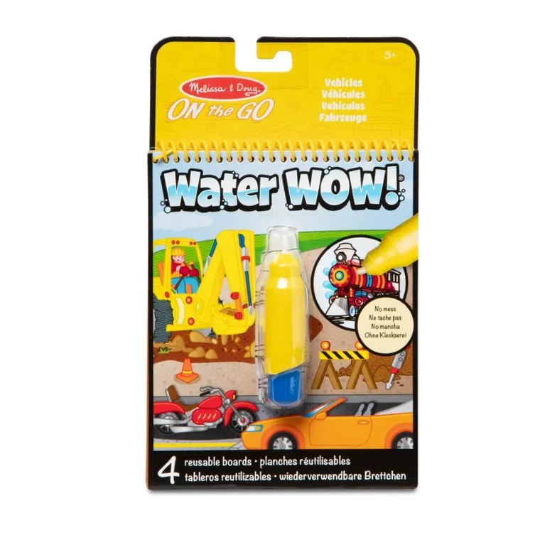 Melissa & Doug, Water Wow! kolorowanka wodna, Pojazdy