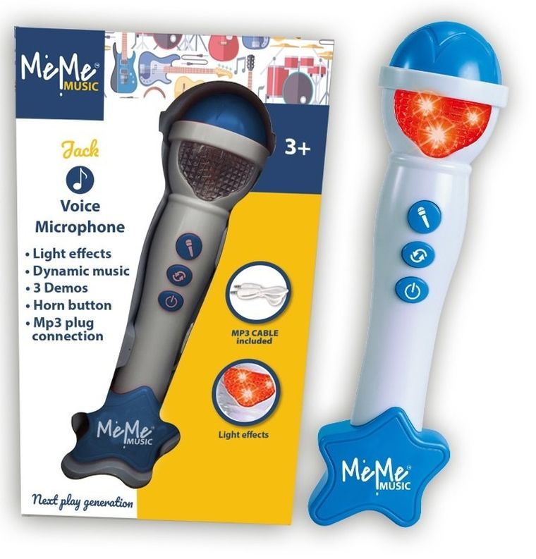 MeMe, mikrofon elektroniczny, niebieski